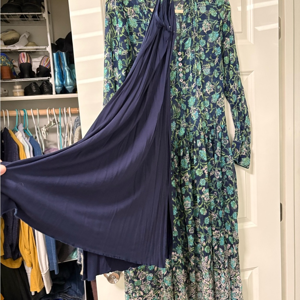 Free people see it through Maxi Dress with Button Detail- small - Picture 8 of 8